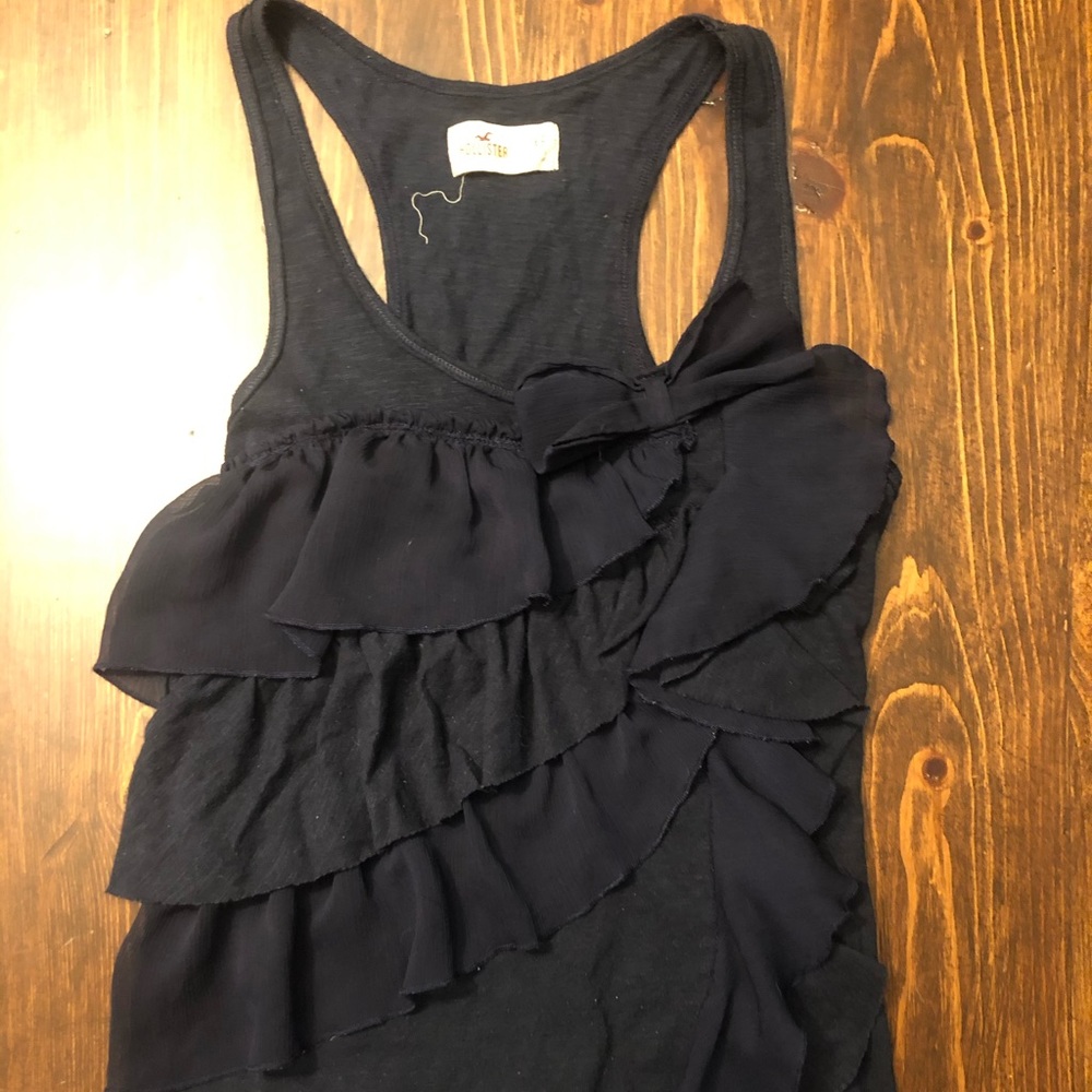 Tank top with ruffles